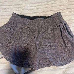 Lululemon track that short in heathered gray
